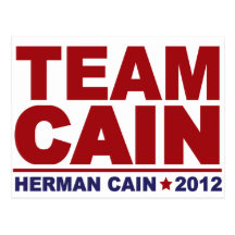 Team Cain 2012 Postcard