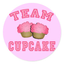 Team Cupcake Tshirts, Hoodies, Mugs, Gifts Round Sticker