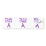 Team Cure (Purple) Bumper Stickers