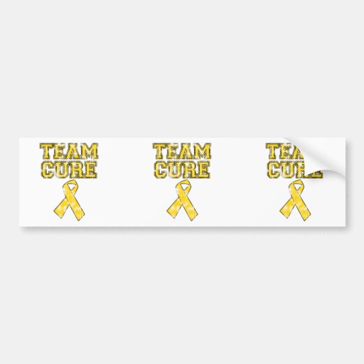 Team Cure (Yellow) Bumper Sticker