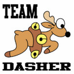 Team Dasher Reindeer Acrylic Cut Outs