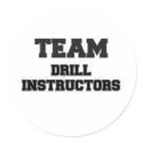 Team Drill Instructors Round Sticker