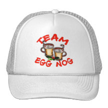 Team Eggnog Holiday Design Mesh Hat