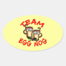 Team Eggnog Holiday Design Sticker