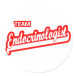 Team Endocrinologist Round Stickers