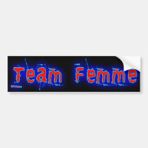 Team Femme Bumper Sticker