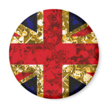 Team GB 3-D Gold UK Flag London Olympics magnet