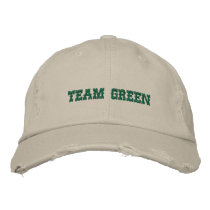 TEAM GREEN BASEBALL CAP