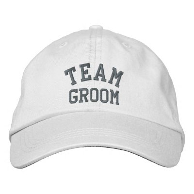 Team Groom Embroidered Baseball Cap