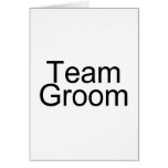 Team Groom Greeting Cards