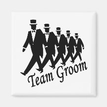 Team Groom Groomsmen Fridge Magnet