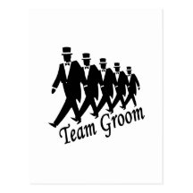 Team Groom Groomsmen Post Card