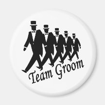 Team Groom (Men) Fridge Magnets