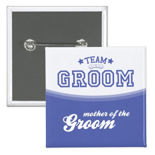Team Groom-Mother of Groom (Stars) Button