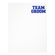 Team Groom Personalized Letterhead