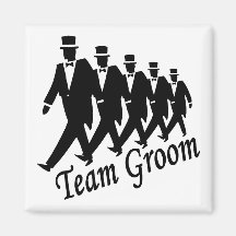 Team Groom Refrigerator Magnets