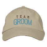 Team groom spirit bachelor blue baseball cap embroidered hats