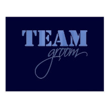 Team Groom theme Postcards