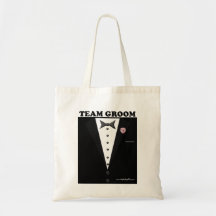Team Groom (tuxedo) Tote Bags