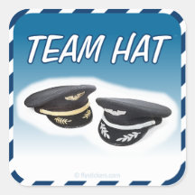 Team Hat Stickers