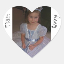 Team Izzy Heart Stickers
