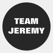 Team Jeremy Stickers