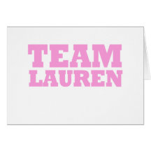TEAM LAUREN GREETING CARDS