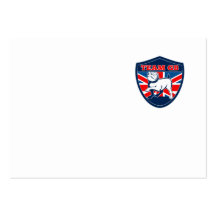 Team le bouclier britannique d'équipe de sports de modèle de carte de visite