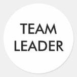 TEAM LEADER ROUND STICKERS