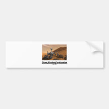 Team Martian Exploration (Curiosity Rover On Mars) Bumper Sticker