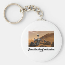 Team Martian Exploration (Curiosity Rover On Mars) Key Chain