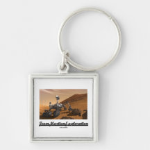 Team Martian Exploration (Curiosity Rover On Mars) Key Chain