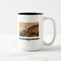 Team Martian Exploration (Curiosity Rover On Mars) Mugs
