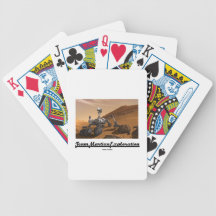 Team Martian Exploration (Curiosity Rover On Mars) Playing Cards