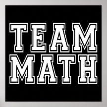 Team Math Print