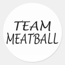 Team Meatball Round Sticker