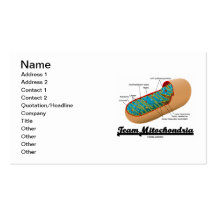 Team Mitochondria (Mitochondrion Cell Energy) Business Card Templates