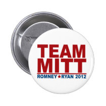 Team Mitt Romney Ryan 2012 buttons