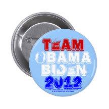 TEAM OBAMA BIDEN 2012 Canvassing Pinback Button