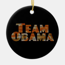Team Obama Ornament