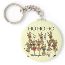 Team of Reindeer Tshirts and Gifts Keychains