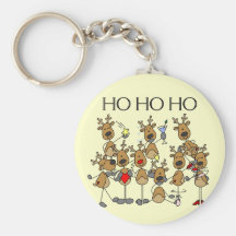 Team of Reindeer Tshirts and Gifts Keychains