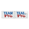 Team One Percent, Anti-Occupy Decal Bumper Sticker bumper stickers
