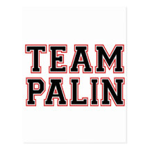 TEAM PALIN Collegiate (red white black) Postcard