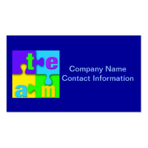 Team Puzzle Business Cards