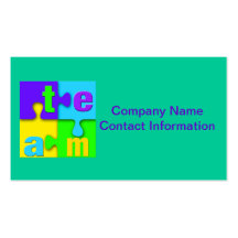 Team Puzzle Business Cards