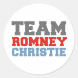 TEAM ROMNEY CHRISTIE VP TEAM.png Round Stickers