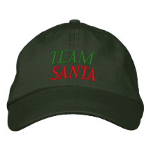 Team Santa Embroidered Hats