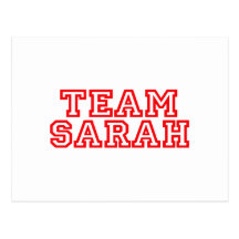 TEAM SARAH PALIN POSTCARD