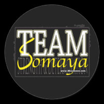 TEAM SOMAYA - Black stickers